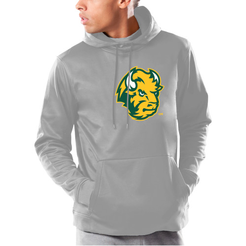 Under Armour Grey Armour Fleece Hoodie-Bison Head