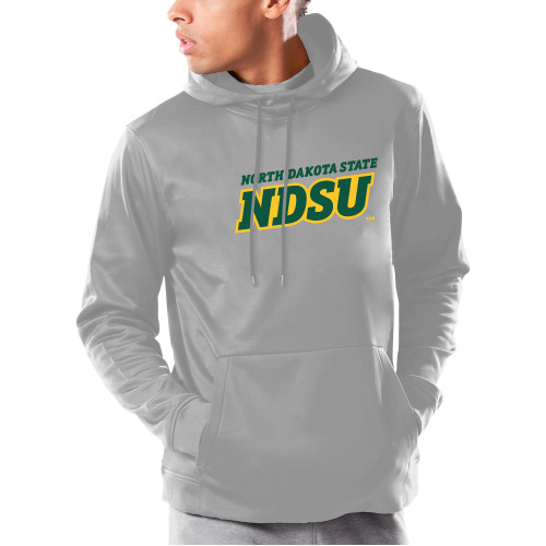 Under Armour Grey Armour Fleece Hoodie-NDSU Wordmark