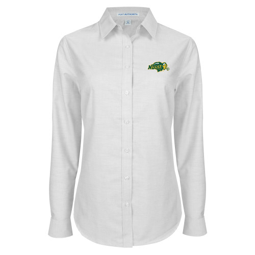 Womens White Oxford Shirt-Primary Mark