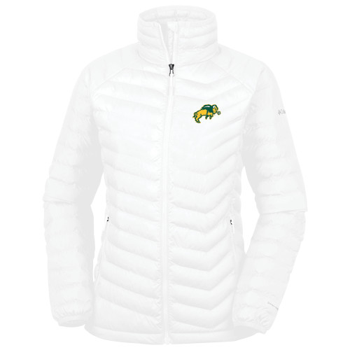 Columbia Womens White Powder Lite Jacket-Full Bison