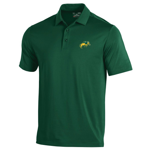 Under Armour Dark Green Performance Polo-Full Bison