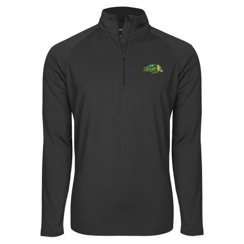 Sport Tek Charcoal Sport Wick Stretch 1/2 Zip Pullover-Primary Mark