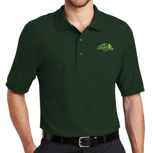 Dark Green Silk Touch Polo-Primary Mark