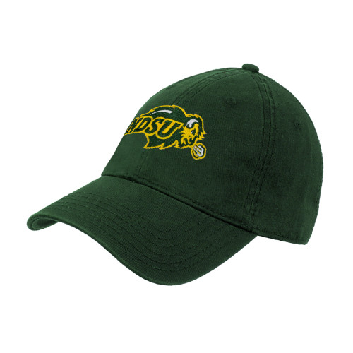 Dark Green Unstructured Adjustable Low Profile Hat-Primary Mark