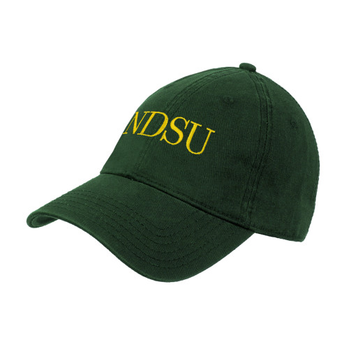 Dark Green Unstructured Adjustable Low Profile Hat-University Signature
