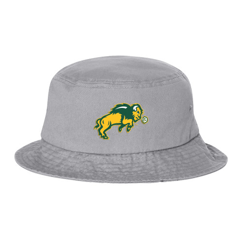 Sportsman Grey Bucket Hat-Full Bison