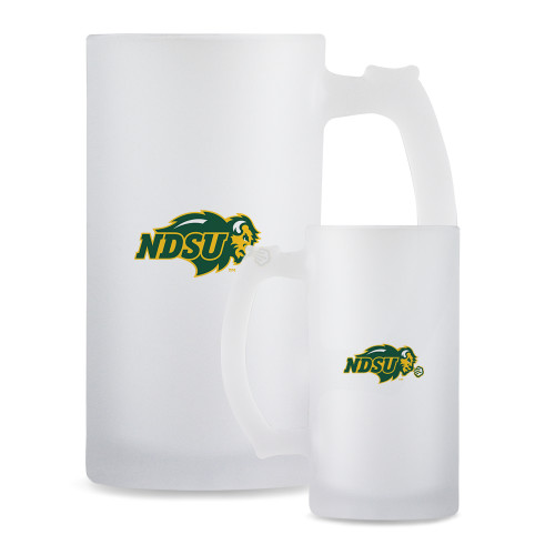 Full Color Decorative Frosted Glass Mug 16oz-Primary Mark