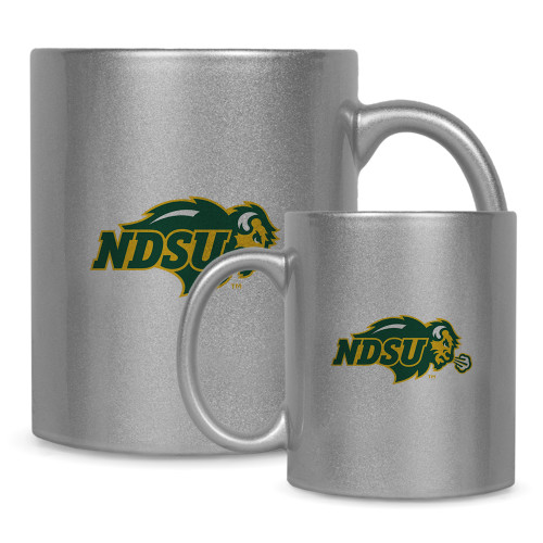 Full Color Silver Metallic Mug 11oz-Primary Mark