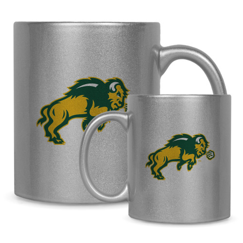 Full Color Silver Metallic Mug 11oz-Full Bison