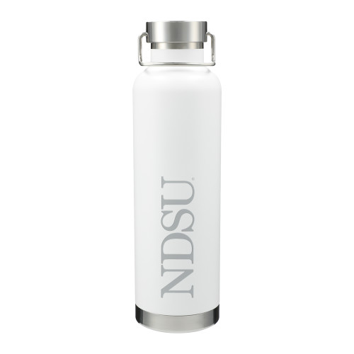 Thor Copper Vacuum Insulated White Bottle 32oz-University Signature Engraved