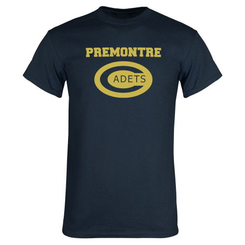 Navy T Shirt-Premontre Cadets