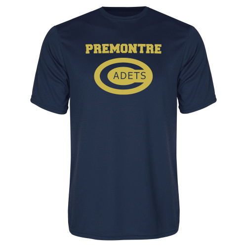 Navy Performance Tee-Premontre Cadets