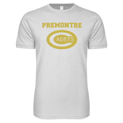 Next Level White SoftStyle T Shirt-Premontre Cadets