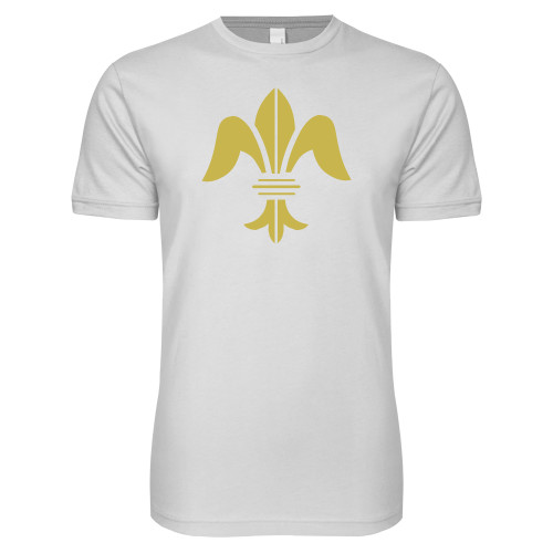 Next Level White SoftStyle T Shirt-Fleur de Lis Premontre