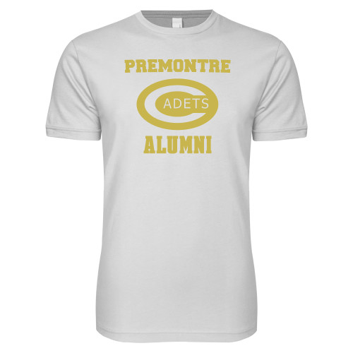 Next Level White SoftStyle T Shirt-Premontre Alumni