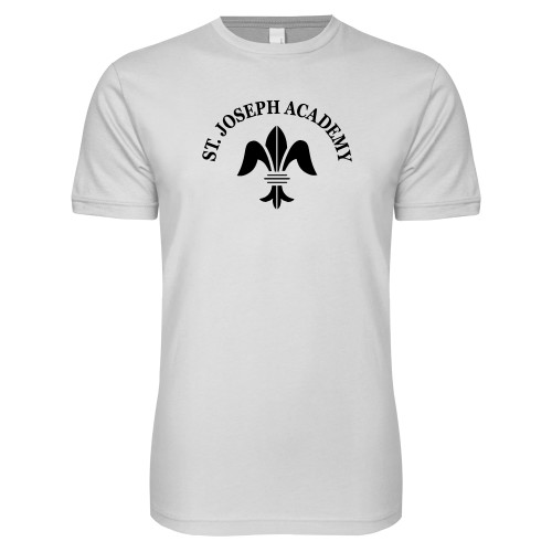 Next Level White SoftStyle T Shirt-Notre Dame de La Baie Academy St. Joseph Academy