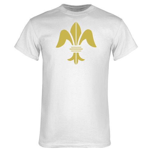 White T Shirt-Fleur de Lis Premontre