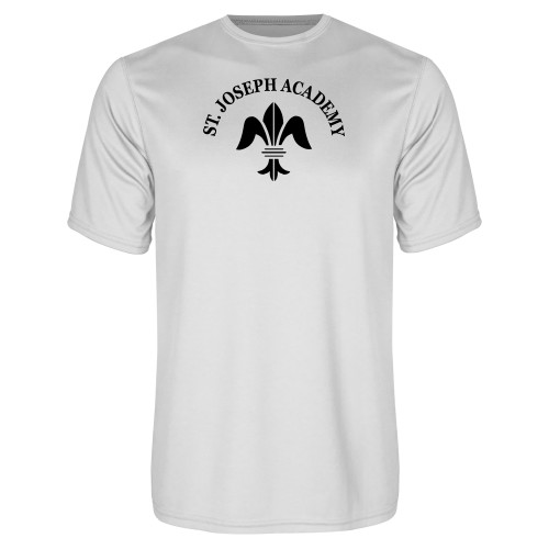 White Performance Tee-Notre Dame de La Baie Academy St. Joseph Academy