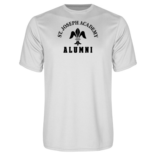 White Performance Tee-St. Joseph Academy Alumni