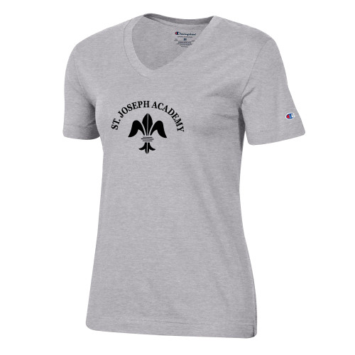 Champion Womens Oxford VNeck Tee-Notre Dame de La Baie Academy St. Joseph Academy