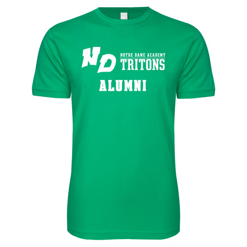 Next Level Kelly Green SoftStyle T Shirt-Notre Dame de La Baie Academy Alumni