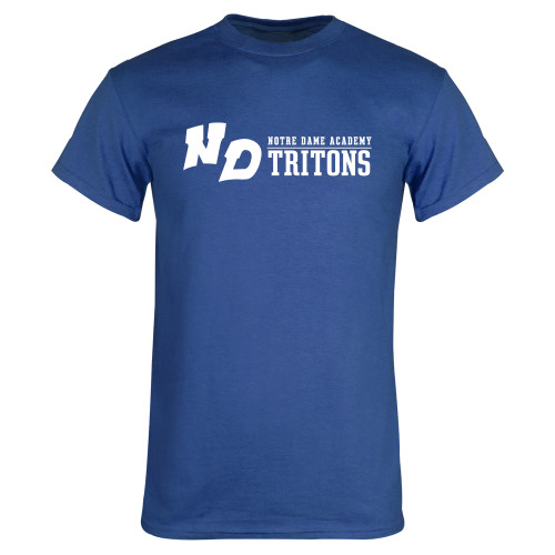 Royal T Shirt-Notre Dame de La Baie Academy Notre Dame AcademyTritons ND Flat