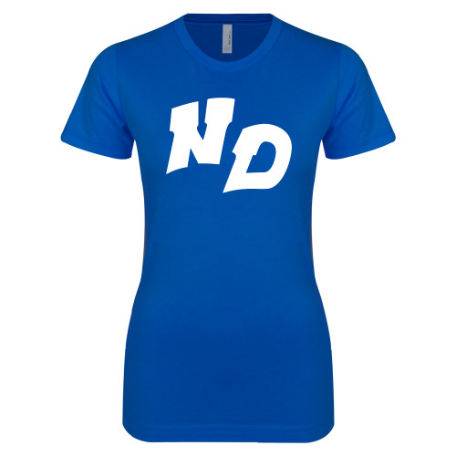 Next Level Womens Royal Boyfriend Tee-Notre Dame de La Baie Academy Notre Dame ND Stand Alone