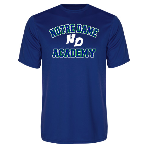 Royal Performance Tee-Notre Dame de La Baie Academy Notre Dame Academy ND Stacked 2 Color