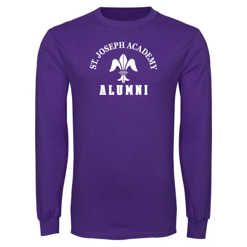 Purple Long Sleeve T Shirt-St. Joseph Academy Alumni