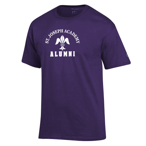 Champion Purple T Shirt-St. Joseph Academy Alumni