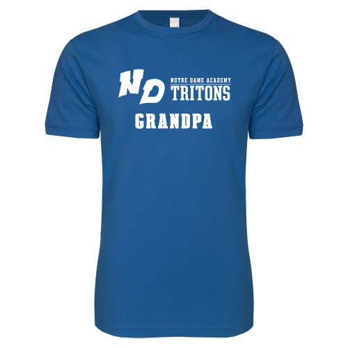 Next Level Royal SoftStyle T Shirt-Notre Dame de La Baie Academy Grandpa