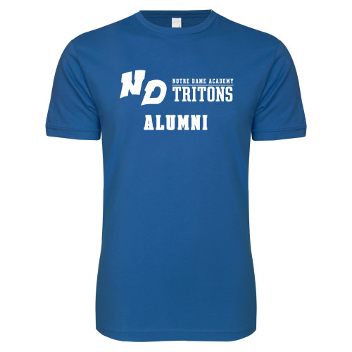 Next Level Royal SoftStyle T Shirt-Notre Dame de La Baie Academy Alumni