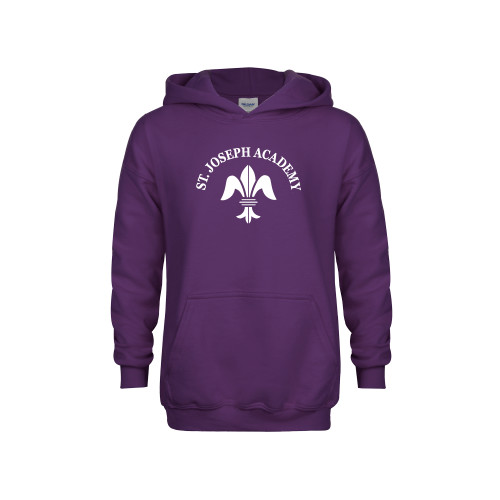 Youth Purple Fleece Hoodie-Notre Dame de La Baie Academy St. Joseph Academy