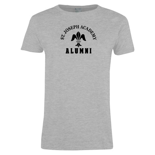 Womens Grey Short Sleeve Tee-St. Joseph Academy Alumni