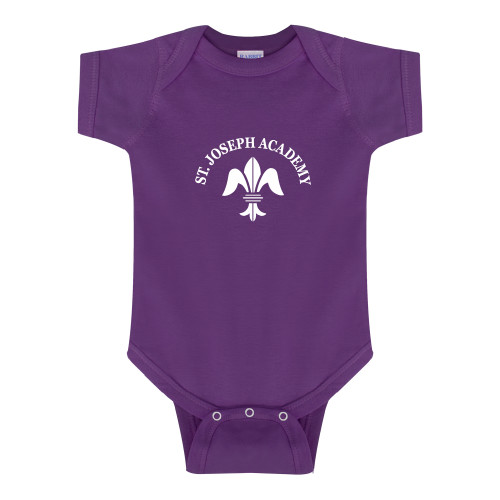 Purple Infant Onesie-Notre Dame de La Baie Academy St. Joseph Academy