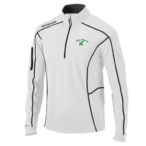 Columbia White Omni Wick Shotgun 1/4 Zip-Abbot Pennings