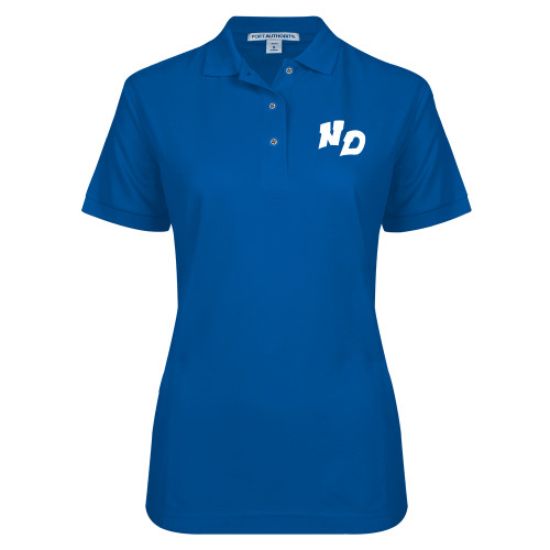 Womens Silk Touch Royal Pique Polo-Notre Dame de La Baie Academy Notre Dame ND Stand Alone