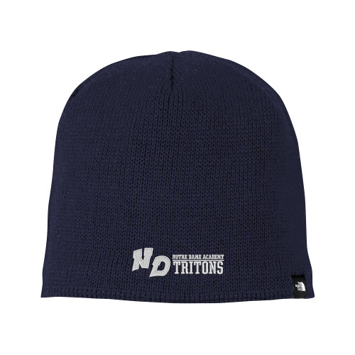 The North Face Navy Mountain Beanie-Notre Dame de La Baie Academy Notre Dame AcademyTritons ND Flat