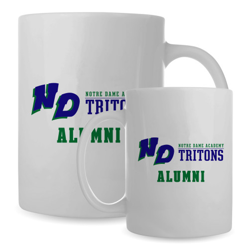 Alumni Full Color White Mug 15oz-Notre Dame de La Baie Academy Alumni