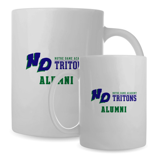 Alumni Full Color White Mug 15oz-Notre Dame de La Baie Academy Alumni