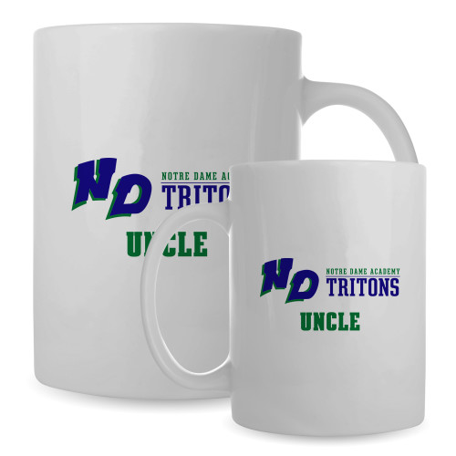Alumni Full Color White Mug 15oz-Notre Dame de La Baie Academy Uncle