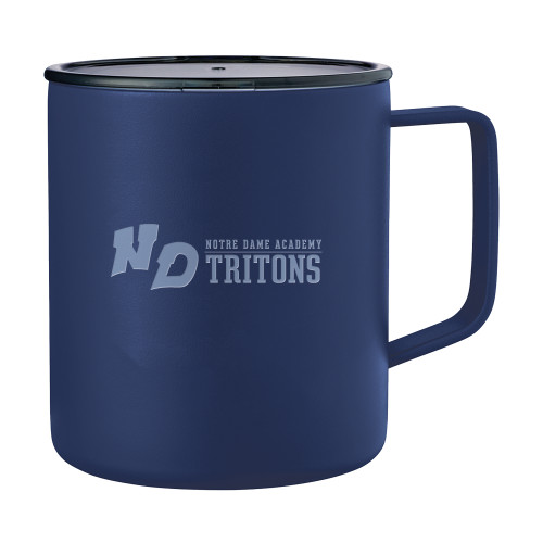 Rover Camp Vacuum Insulated Navy Mug 14oz-Notre Dame de La Baie Academy Notre Dame AcademyTritons ND Flat Engraved