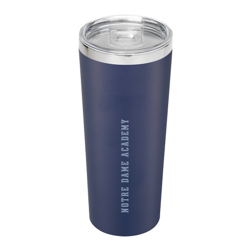 Thor Vacuum Insulated Navy Tumbler 22oz-Notre Dame de La Baie Academy Notre Dame Academy Flat Text Engraved