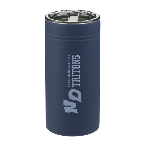 Sherpa Vacuum Navy Tumbler & Insulator 11oz-Notre Dame de La Baie Academy Notre Dame AcademyTritons ND Flat Engraved, Place Logo Vertically