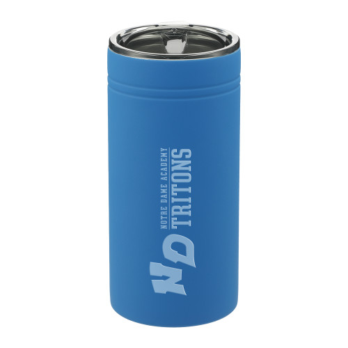 Sherpa Vacuum Blue Tumbler & Insulator 12oz-Notre Dame de La Baie Academy Notre Dame AcademyTritons ND Flat Engraved, Place Logo Vertically