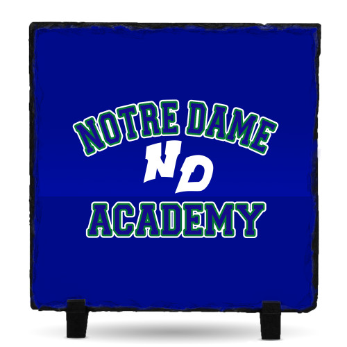 Photo Slate-Notre Dame de La Baie Academy Notre Dame Academy ND Stacked 2 Color, Add Background PMS 2738