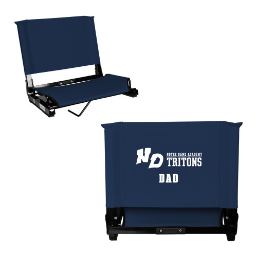 Stadium Chair Navy-Notre Dame de La Baie Academy Dad