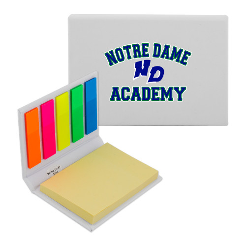 Micro Sticky Book-Notre Dame de La Baie Academy Notre Dame Academy ND Stacked 2 Color