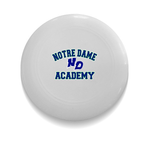 Ultimate White Sport Disc-Notre Dame de La Baie Academy Notre Dame Academy ND Stacked 2 Color