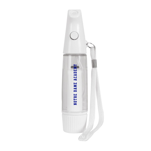 White Mini Personal Mister-Notre Dame de La Baie Academy Notre Dame Academy Flat Text